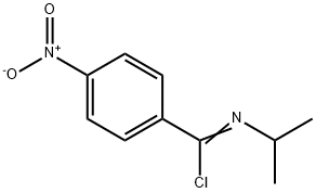 Benzenecarboximidoyl chloride, N-(1-methylethyl)-4-nitro- Struktur