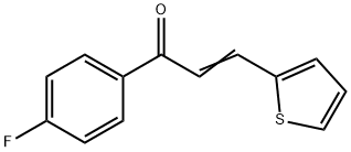 1-(4-Fluorophenyl)-3-(2-thienyl)-2-propen-1-one/alpha-(2-Thienylidene)-4-fluoroacetophenone Struktur