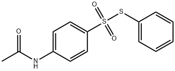 Benzenesulfonothioic acid, 4-(acetylamino)-, S-phenyl ester Struktur