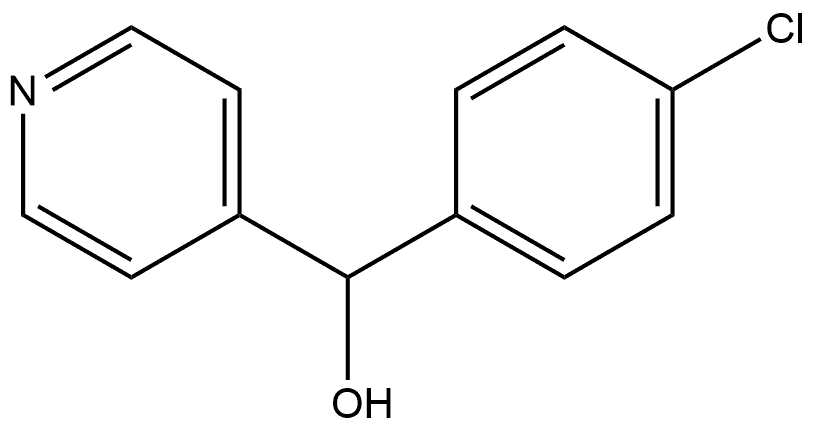 4-Pyridinemethanol, α-(4-chlorophenyl)- Struktur