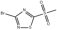 1,2,4-Thiadiazole, 3-bromo-5-(methylsulfonyl)- Struktur