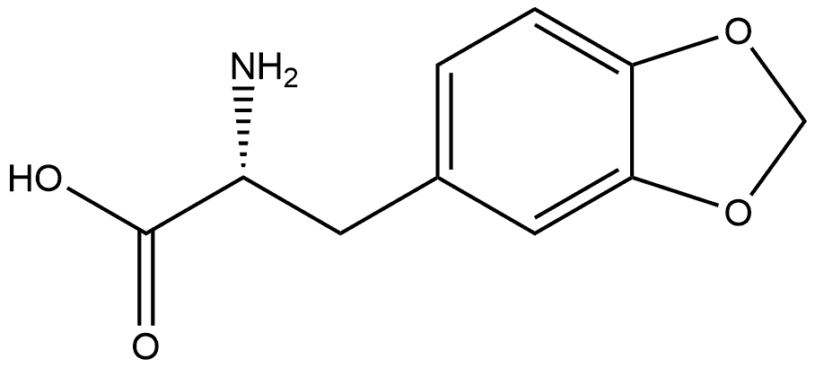 (R)-2-Amino-3-(benzo[d][1,3]dioxol-5-yl)propanoic acid Struktur