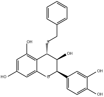 2H-1-Benzopyran-3,5,7-triol, 2-(3,4-dihydroxyphenyl)-3,4-dihydro-4-[(phenylmethyl)thio]-, (2R,3S,4S)-