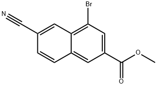 methyl 4-bromo-6-cyano-2-naphthoate Struktur