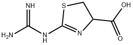 4-Thiazolecarboxylicacid,2-[(aminoiminomethyl)amino]-4,5-dihydro-(9CI) Struktur