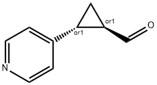 Cyclopropanecarboxaldehyde, 2-(4-pyridinyl)-, (1R,2R)-rel- (9CI) Struktur