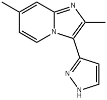 2,7-Dimethyl-3-(1H-pyrazol-3-yl)imidazo[1,2-a]pyridine Struktur