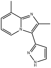 2,8-Dimethyl-3-(1H-pyrazol-3-yl)imidazo[1,2-a]pyridine Struktur