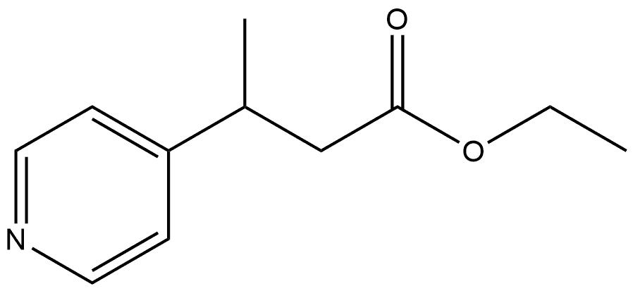 4-Pyridinepropanoic acid, β-methyl-, ethyl ester Struktur