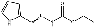 Hydrazinecarboxylic acid, 2-(1H-pyrrol-2-ylmethylene)-, ethyl ester Struktur