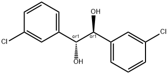 1,2-Ethanediol, 1,2-bis(3-chlorophenyl)-, (1R,2S)-rel- Struktur