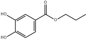 Benzoic acid, 3,4-dihydroxy-, propyl ester Struktur