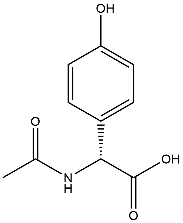 N-Ac-R-4-Hydroxyphenylglycine Struktur