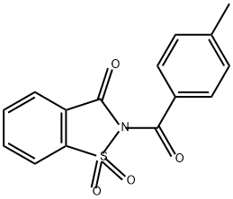 1,2-Benzisothiazol-3(2H)-one, 2-(4-methylbenzoyl)-, 1,1-dioxide