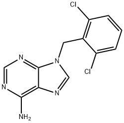 9H-Purin-6-amine, 9-[(2,6-dichlorophenyl)methyl]- Struktur