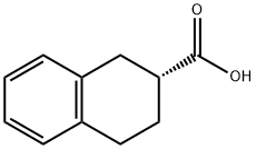 2-Naphthalenecarboxylic acid, 1,2,3,4-tetrahydro-, (2R)- Struktur