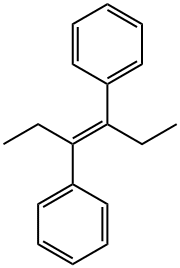 Benzene, 1,1'-[(1E)-1,2-diethyl-1,2-ethenediyl]bis- Struktur