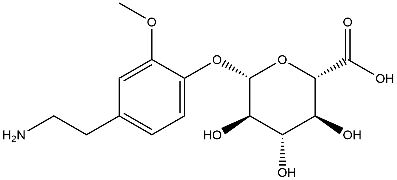 3-Methoxy Tyramine Glucuronide Struktur