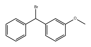 Benzene, 1-(bromophenylmethyl)-3-methoxy- Struktur