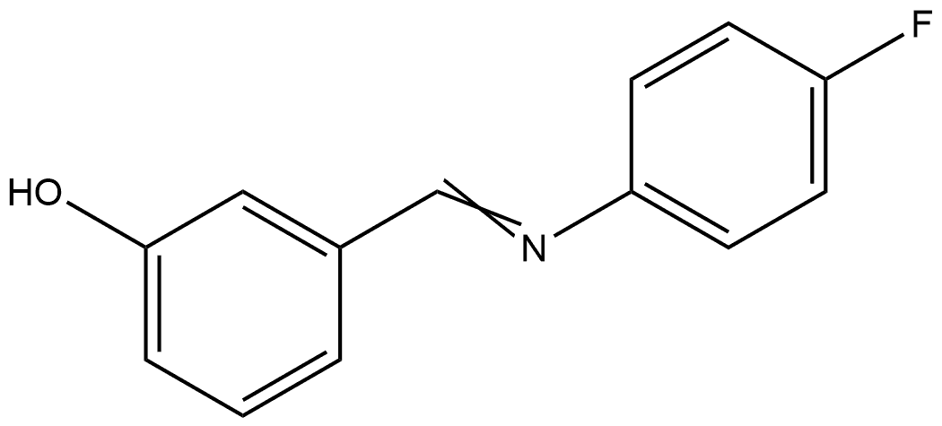 3-[[(4-Fluorophenyl)imino]methyl]phenol Struktur