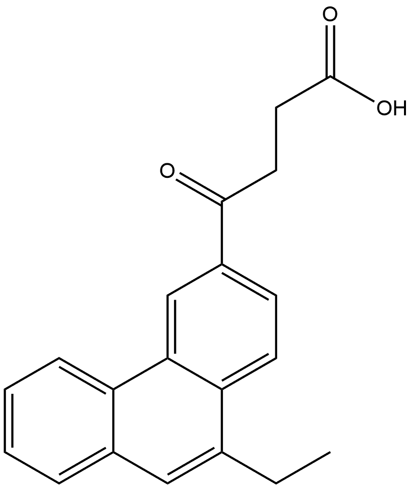 3-Phenanthrenebutanoic acid, 10-ethyl-γ-oxo- Struktur