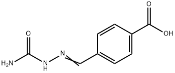 4-{[(carbamoylamino)imino]methyl}benzoic acid Struktur