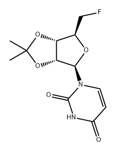 Uridine, 5'-deoxy-5'-fluoro-2',3'-O-(1-methylethylidene)- Struktur