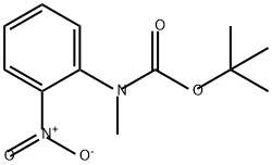 Carbamic acid, N-methyl-N-(2-nitrophenyl)-, 1,1-dimethylethyl ester Structure