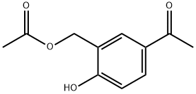 5-acetyl-2-hydroxybenzyl acetate Struktur