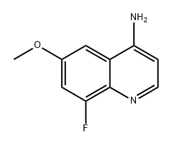 4-Quinolinamine, 8-fluoro-6-methoxy- Struktur