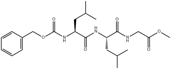 Glycine, N-[N-[N-[(phenylmethoxy)carbonyl]-L-leucyl]-L-leucyl]-, methyl ester (9CI)