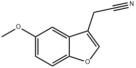 2-(5-methoxy-1-benzofuran-3-yl)acetonitrile Struktur