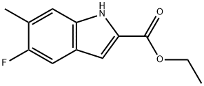 ethyl 5-fluoro-6-methyl-1H-indole-2-carboxylate Struktur