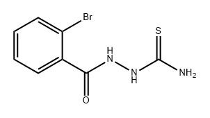 Benzoic acid, 2-bromo-, 2-(aminothioxomethyl)hydrazide Struktur