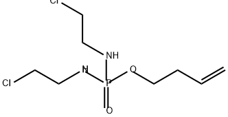 Phosphorodiamidic acid, N,N'-bis(2-chloroethyl)-, 3-buten-1-yl ester Struktur