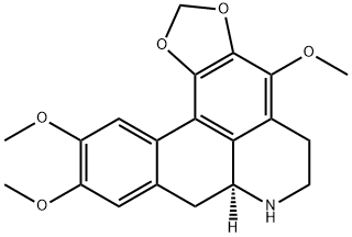 5H-Benzo[g]-1,3-benzodioxolo[6,5,4-de]quinoline, 6,7,7a,8-tetrahydro-4,10,11-trimethoxy-, (7aS)- Struktur