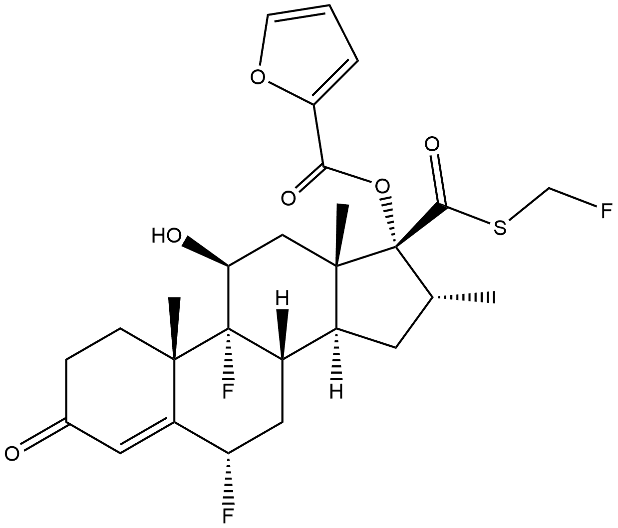 Fluticasone Impurity Struktur