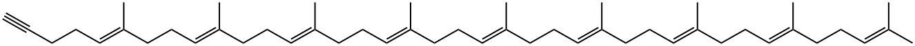 5,9,13,17,21,25,29,33,37-Nonatriacontanonaen-1-yne, 6,10,14,18,22,26,30,34,38-nonamethyl-, (5E,9E,13E,17E,21E,25E,29E,33E)-