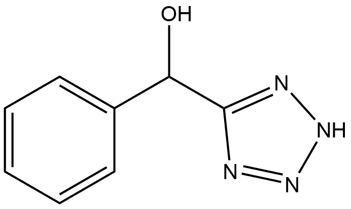 2H-Tetrazole-5-methanol, α-phenyl- Struktur