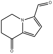 3-Indolizinecarboxaldehyde, 5,6,7,8-tetrahydro-8-oxo- Struktur