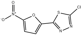 1,3,4-Thiadiazole, 2-chloro-5-(5-nitro-2-furanyl)- Struktur