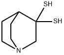 1-Azabicyclo[2.2.2]octane-3,3-dithiol Struktur