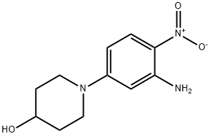 1-(3-Amino-4-nitrophenyl)piperidin-4-ol Struktur