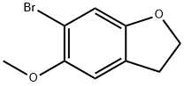 Benzofuran, 6-bromo-2,3-dihydro-5-methoxy- Structure