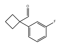 Cyclobutanecarboxaldehyde, 1-(3-fluorophenyl)- Struktur