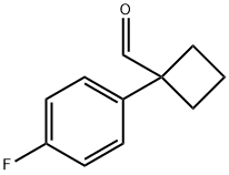 Cyclobutanecarboxaldehyde, 1-(4-fluorophenyl)- Struktur