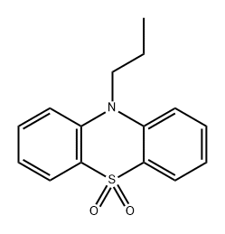 10H-Phenothiazine, 10-propyl-, 5,5-dioxide Struktur