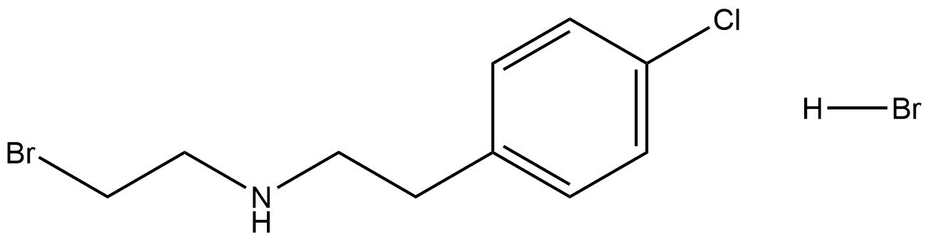 N-(2-Bromethyl)-p-chlorphenethylammoniumbromid Struktur