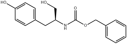 Carbamic acid, [(1S)-2-hydroxy-1-[(4-hydroxyphenyl)methyl]ethyl]-, phenylmethyl ester (9CI) Struktur