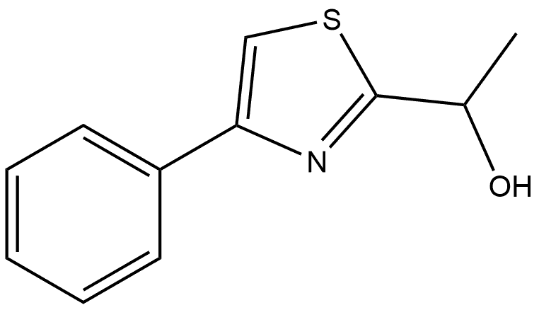 1-(4-phenyl-1,3-thiazol-2-yl)ethan-1-ol Struktur